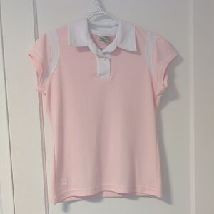 Quagmire Golf Pink and White Polo Shirt